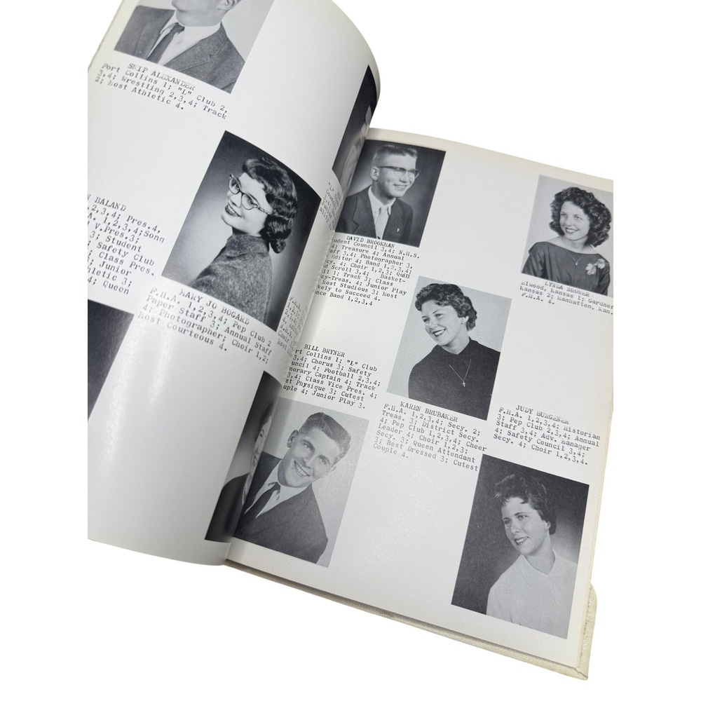 Vintage 1961 Louisburg High School Yearbook Pirates Log Kansas Mid Century KS - Picture 3 of 3